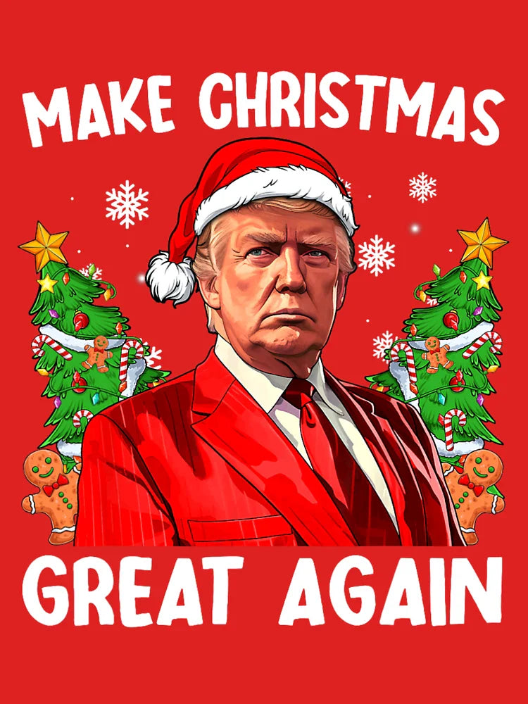 Make Christmas Great Again For Xmas, Funny Santa Trump 2024 Gift Classic T-Shirt