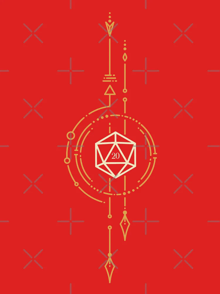 Sacred Geometry Minimalist Polyhedral D20 Dice Classic T-Shirt