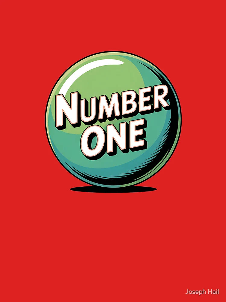 A number one text in a sphere. Classic T-Shirt