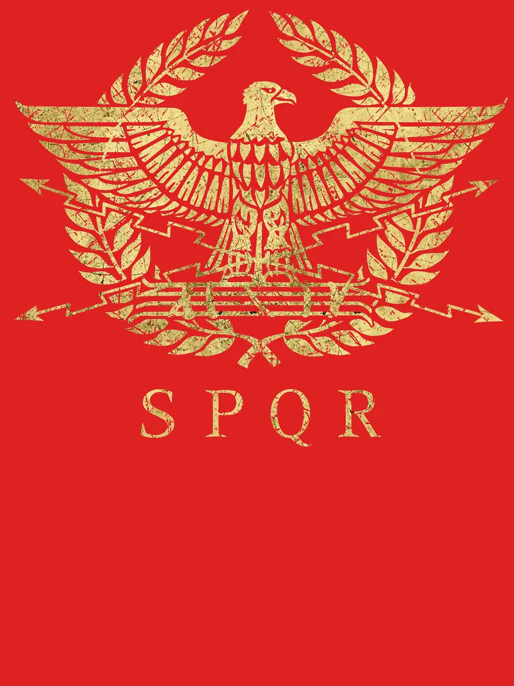Roman Empire Emblem - Vintage Gold Classic T-Shirt