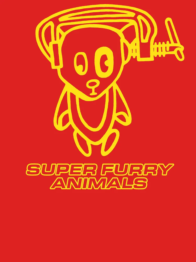 Super Furry Animals, Ice Hockey Hair, Out Spaced, Vintage, Britpop Classic T-Shirt