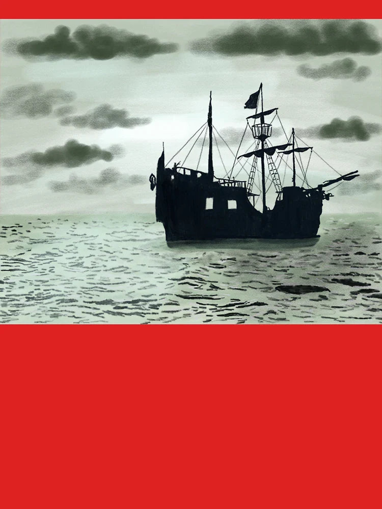 Pirate Ship Silhouette  Classic T-Shirt