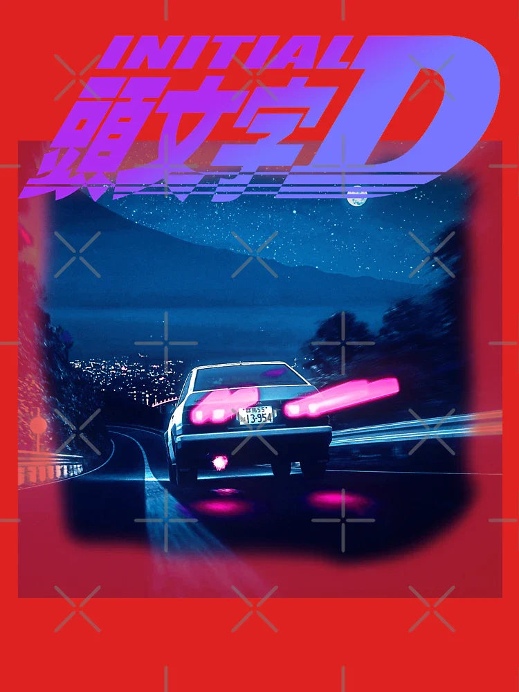 Initial D Neon AE86 Classic T-Shirt