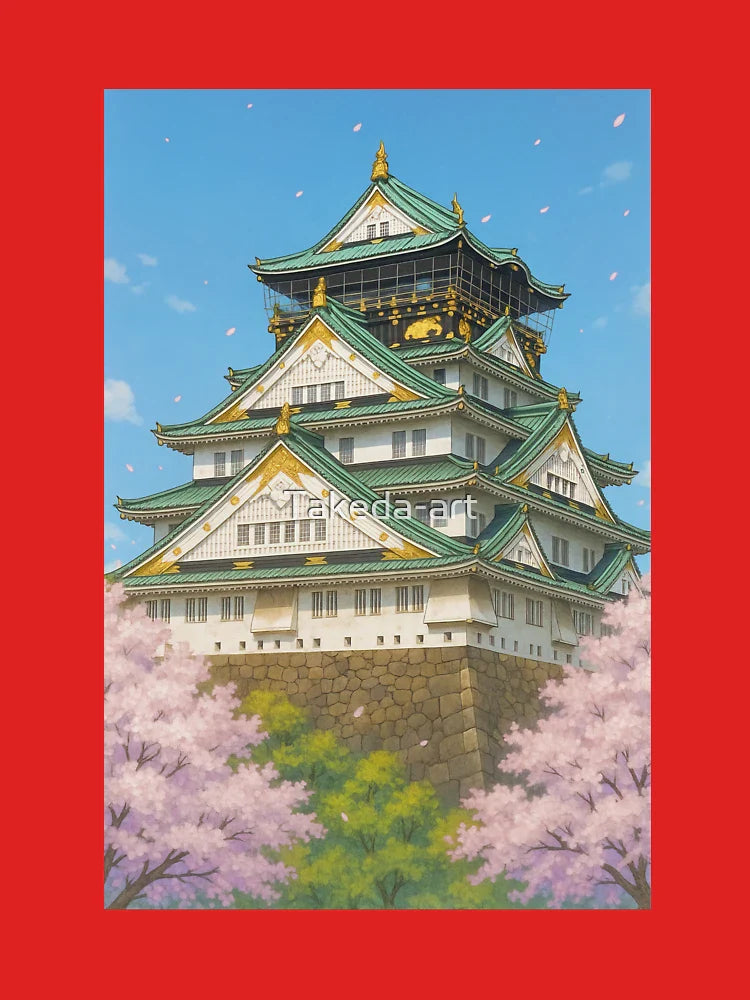 Osaka Castle during Sakura Season Classic T-Shirt