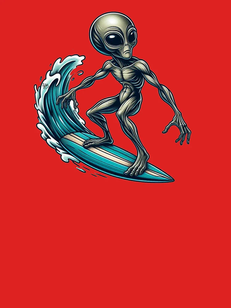 Surfing Alien – Cosmic Ride Classic T-Shirt