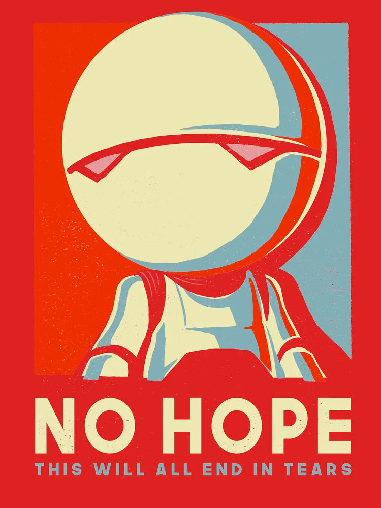 No hope Marvin - Funny Voting Sign Parody - Hitchhiker's Guide to the Galaxy Classic T-Shirt