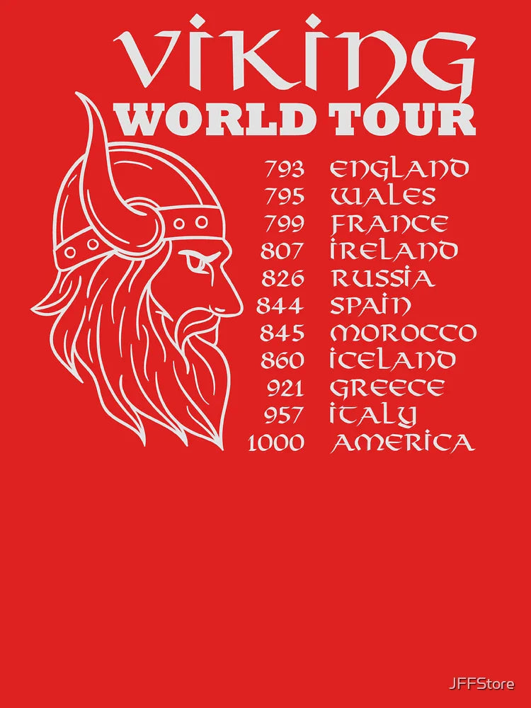 Viking World Tour | Funny Viking Warriors Classic T-Shirt