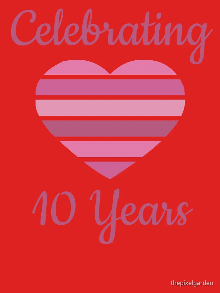 Celebrating 10th Wedding Anniversary Classic T-Shirt
