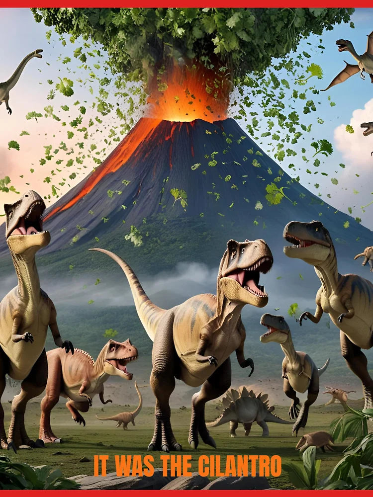 It Was the Cilantro – Dinosaur Extinction Parody Design Classic T-Shirt