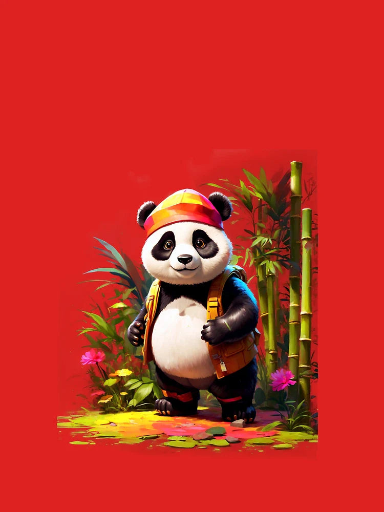 The Artistic Panda in the Bamboo Studio Classic T-Shirt