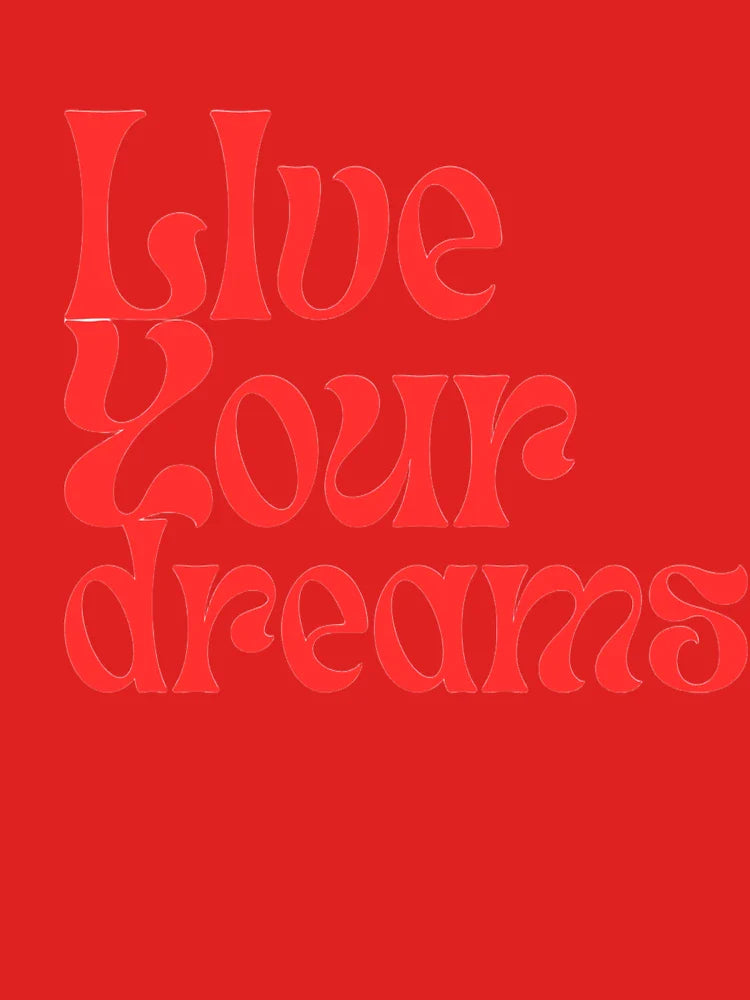 Live Your Dreams – Bold Motivational Quote Design Classic T-Shirt
