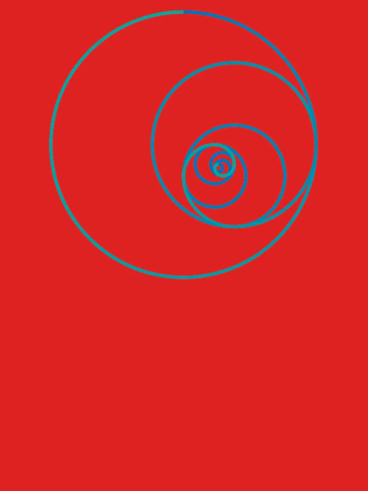 Two Golden Ratio Spirals Classic T-Shirt