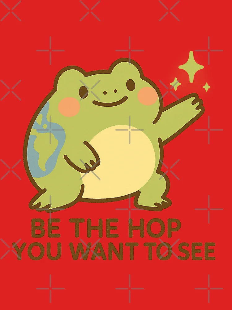 Earth Frog Sticker Hope Eco Cute Change Nature Classic T-Shirt