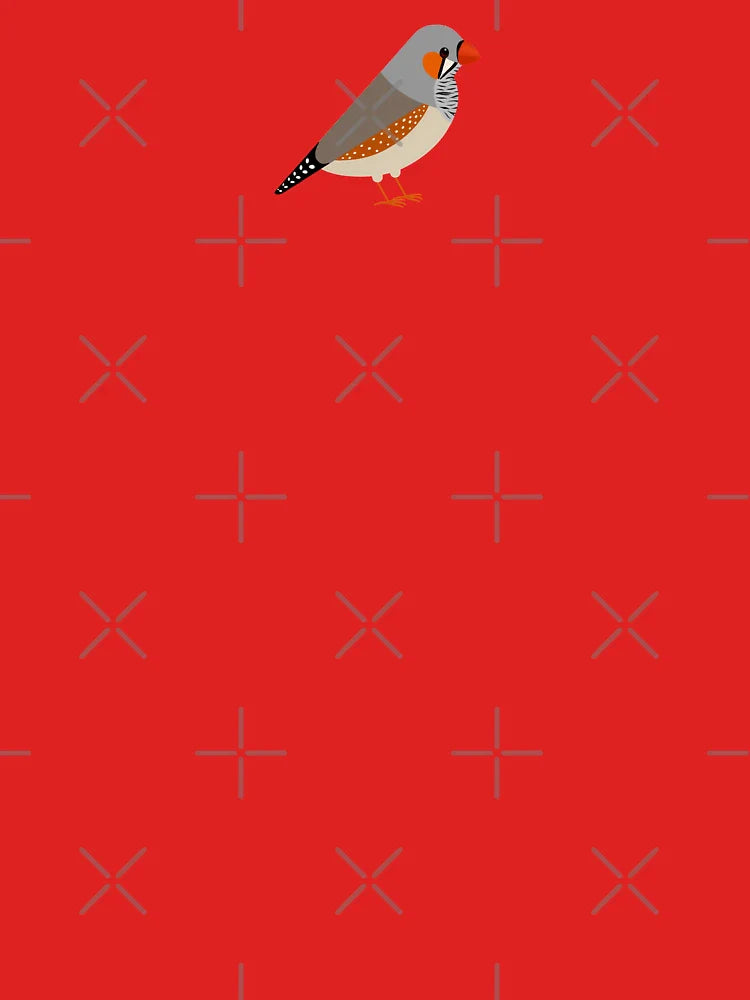 Minimal zebra finch illustration Classic T-Shirt