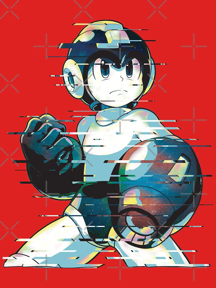Mega Man Mega Buster - Type C [Glitch Remix] Classic T-Shirt