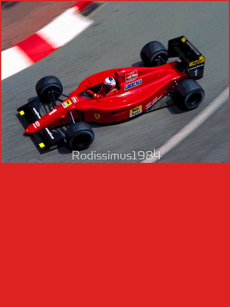Alain Prost racing his 1990 641 F1 car abstract Classic T-Shirt
