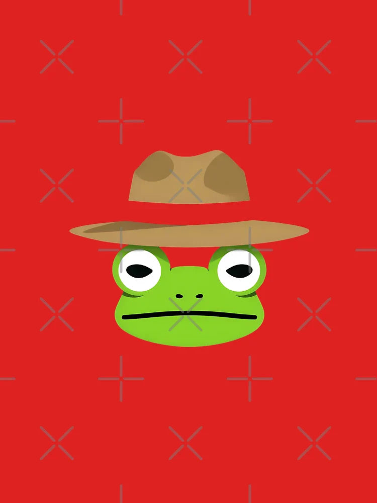 Modern Frog Face Cartoon Classic T-Shirt