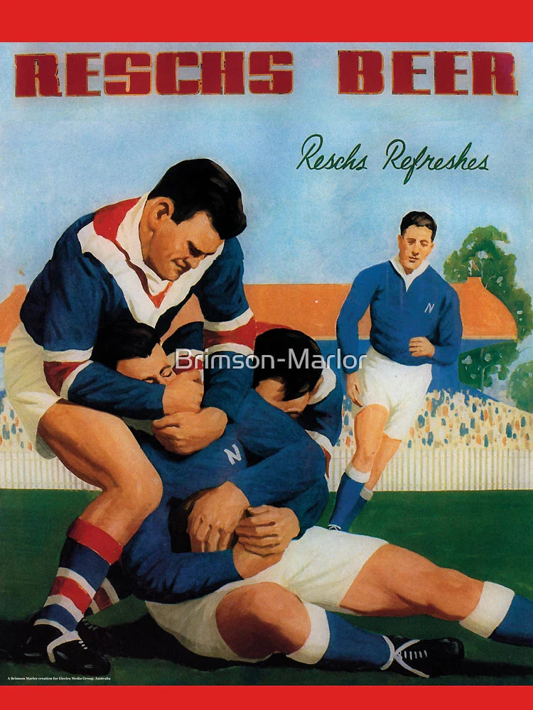 Reschs Beer 1930s advertisement - footballers headlock Classic T-Shirt