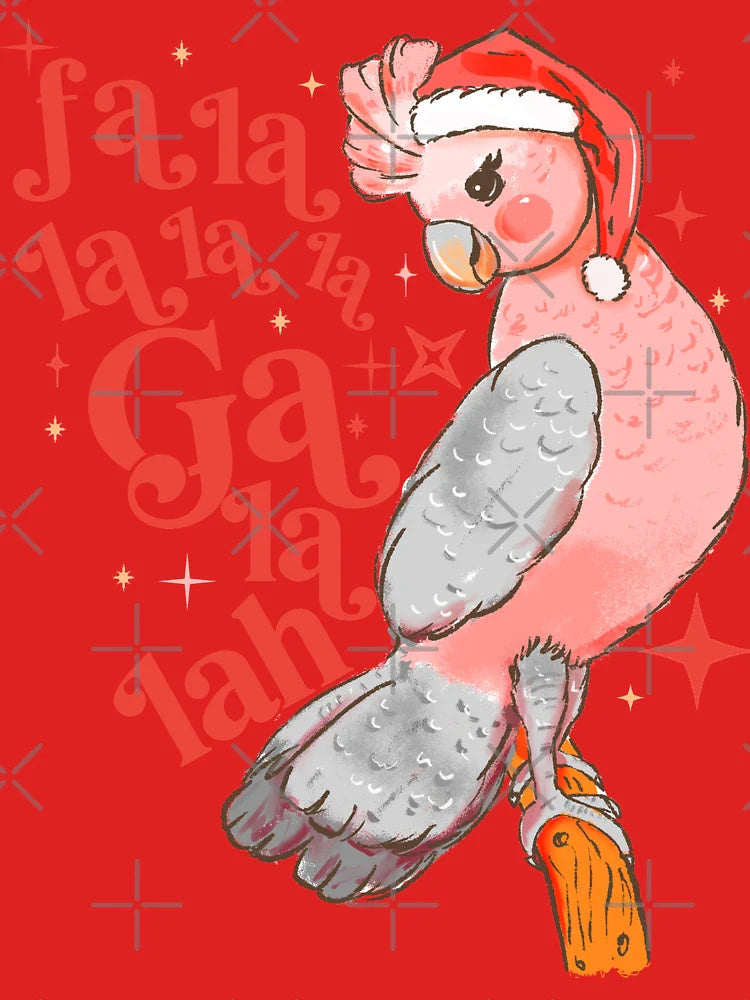 Australian Funny Christmas Holidays Cute Galah Bird Falala Classic T-Shirt