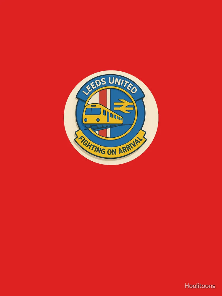 Leeds United Service Crew Emblem - Hoolitoons Football Casuals Design Classic T-Shirt