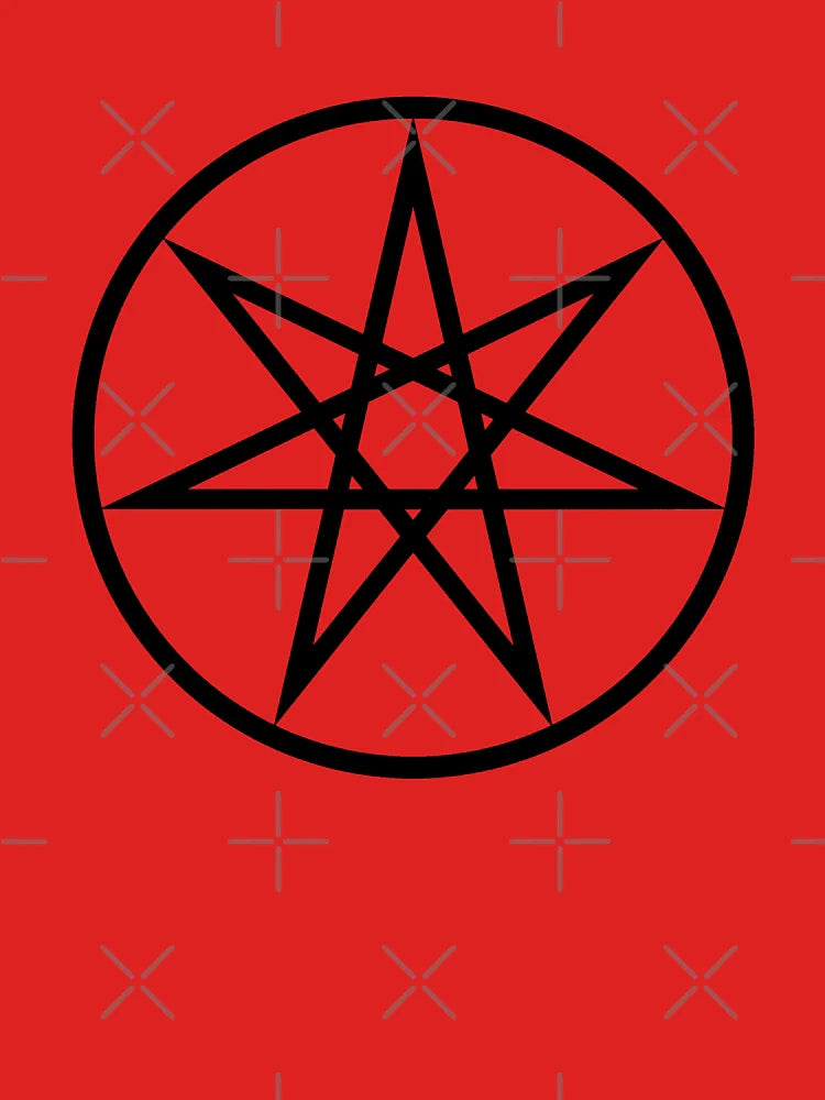 Seven pointed star black  Classic T-Shirt