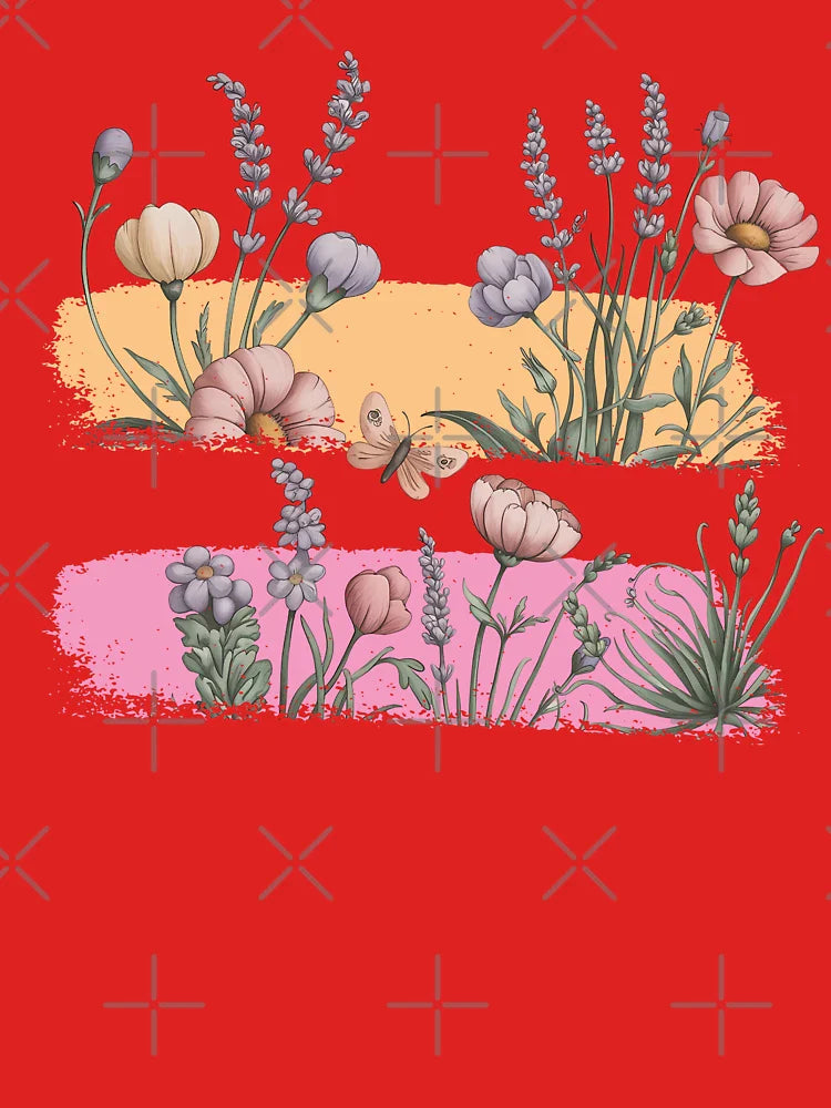 Floral with Butterfly Classic T-Shirt