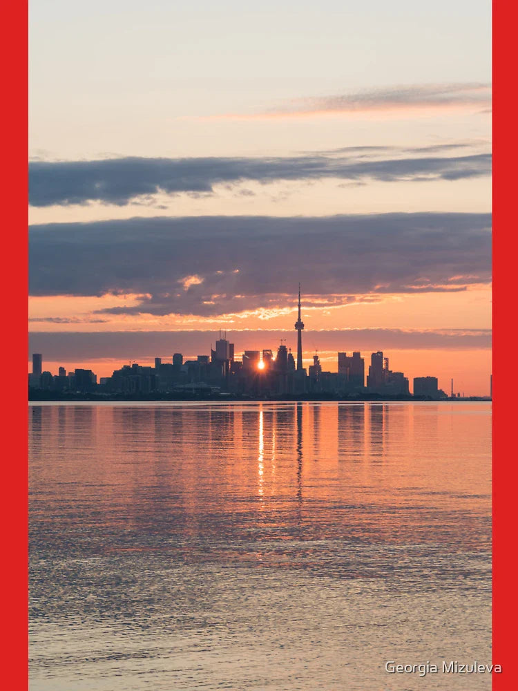 Toronto Skyscrapers Dividing the Sunrise Classic T-Shirt