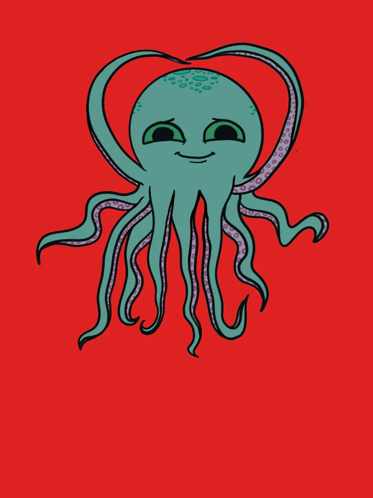 Ocean smiling cartoon octopus  Classic T-Shirt
