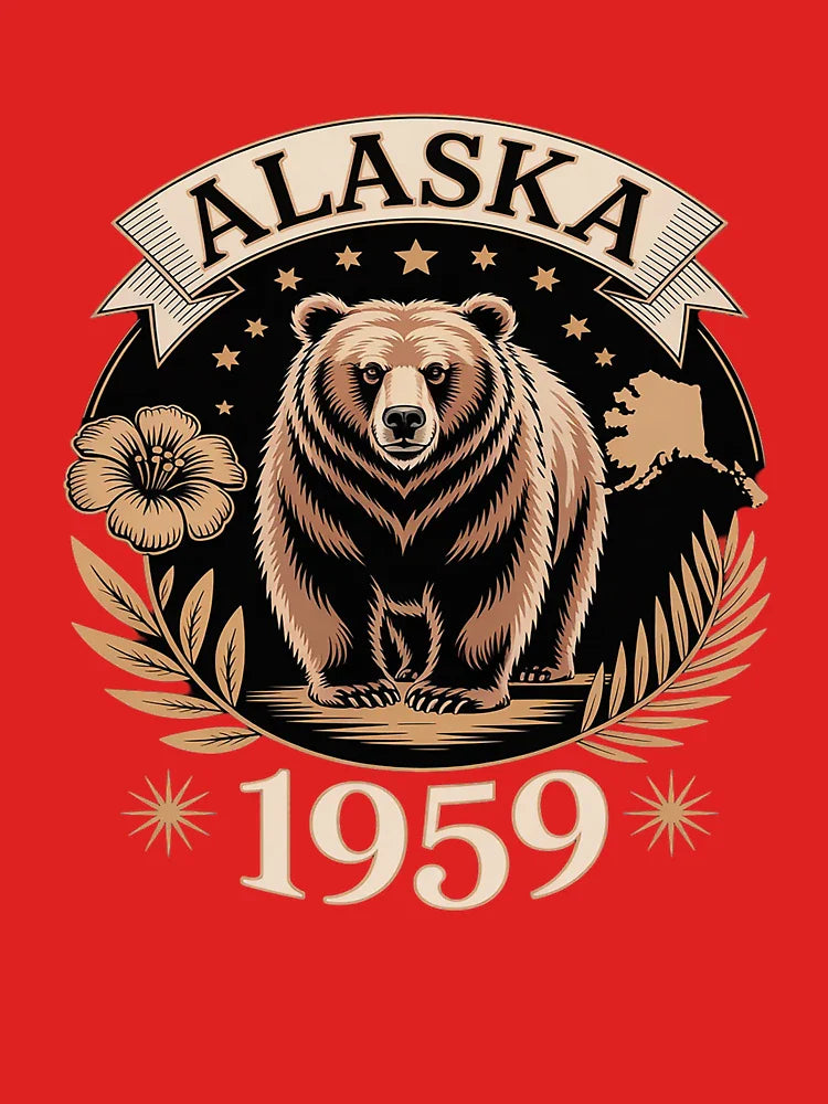 Alaska 1959 Bear Wilderness Heritage Classic T-Shirt