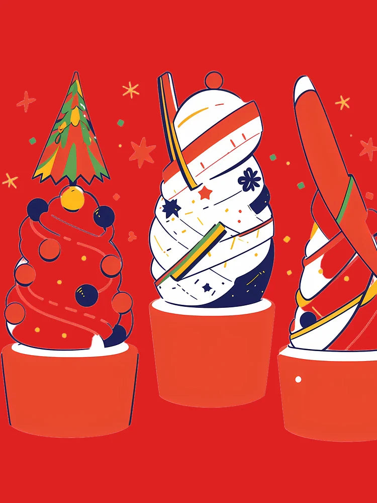 Ice Cream Whimsical Celebration Joyful Festive Characters Colorful Classic T-Shirt