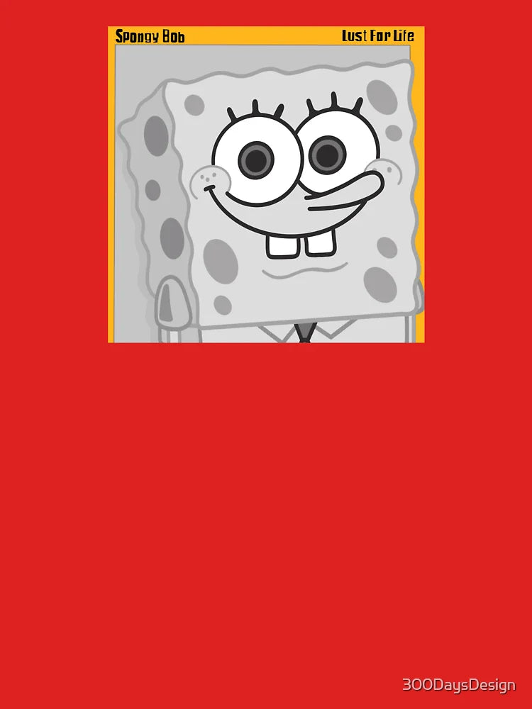 SpongeBob Iggy Pop Lust for Life Album Cover Classic T-Shirt
