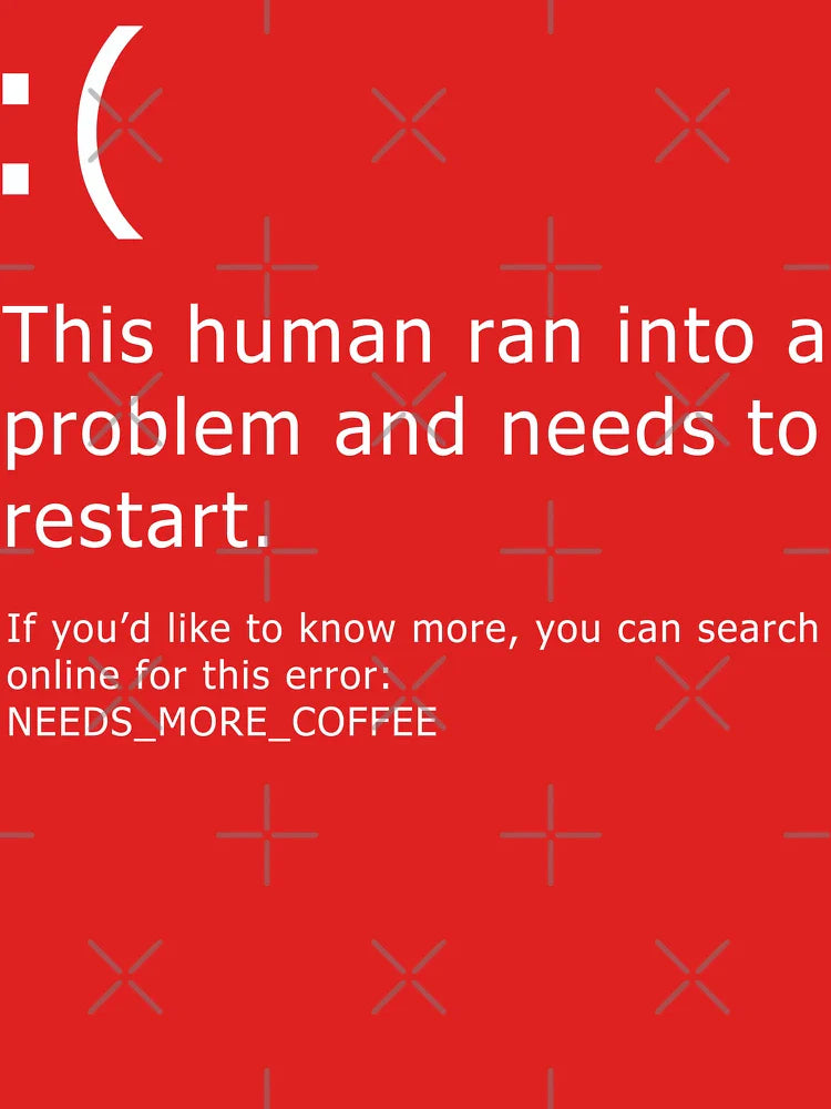 Blue Screen of Death - Coffee error Classic T-Shirt