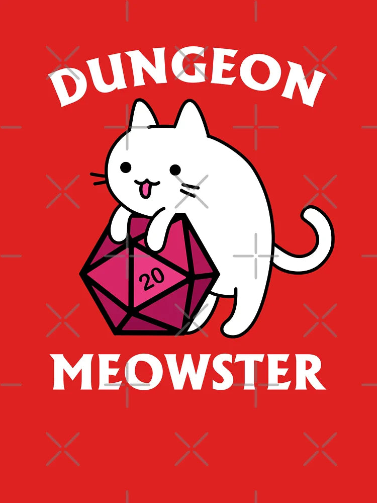 Dungeon Meowster - DnD Dungeon Master Cat with D20 Classic T-Shirt