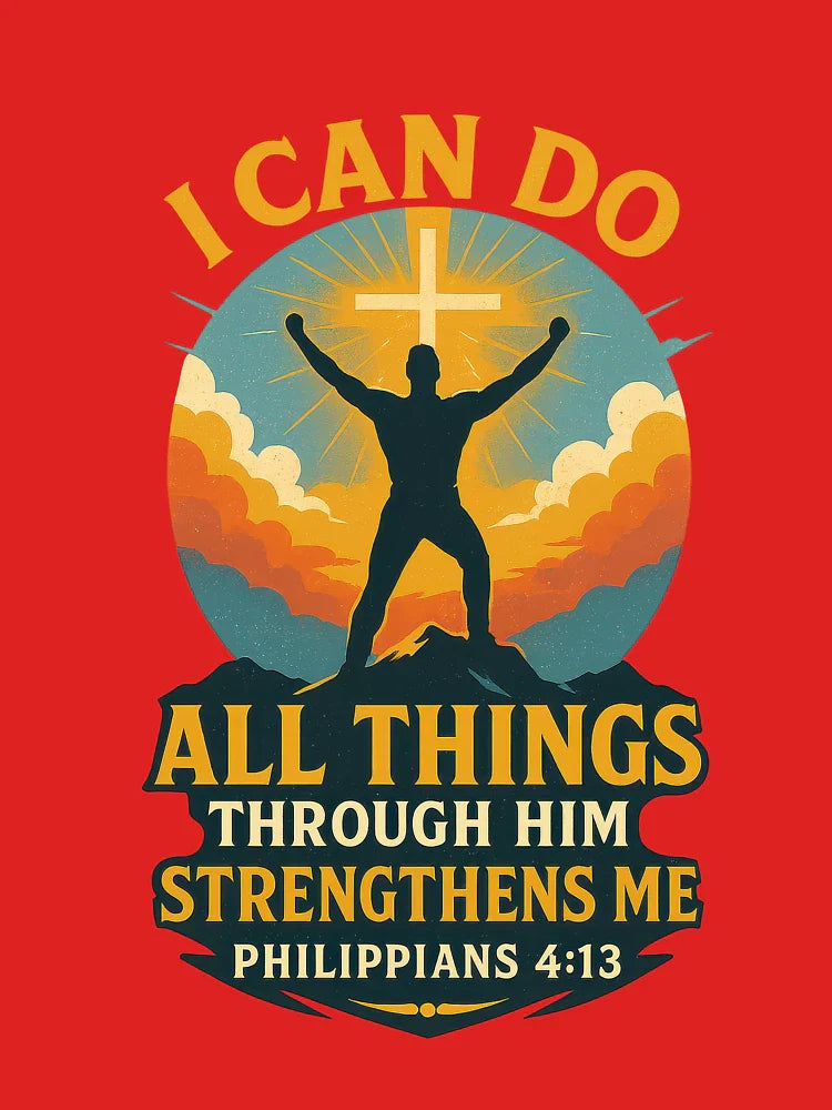 Philippians 4:13 – Strength Through Christ Bible Verse Classic T-Shirt