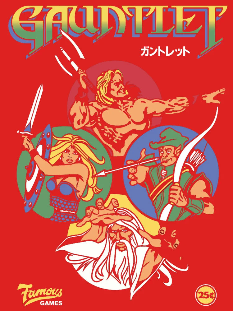 Gauntlet Retro Vintage Arcade Gaming Classic T-Shirt