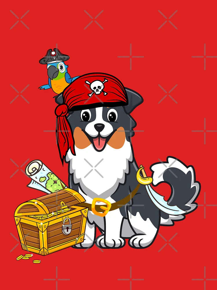 Halloween Pirate Collie Dog Classic T-Shirt