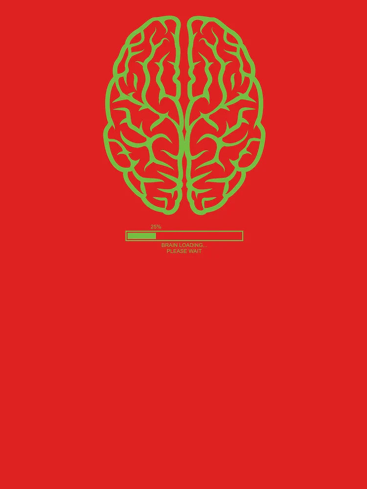 Brain Loading Please Wait – Funny Geeky Classic T-Shirt