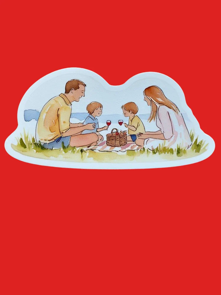 Seaside Family Picnic Classic T-Shirt