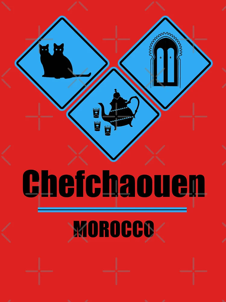 Chefchaouen Morocco blue city Classic T-Shirt