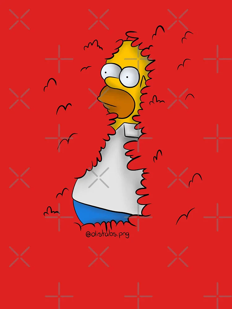 Homer in the bushes Classic T-Shirt