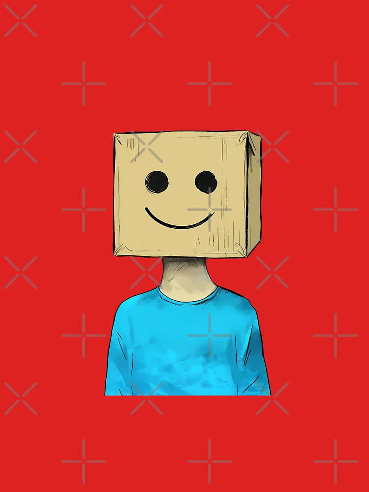 Happy Boy with Box Face Classic T-Shirt