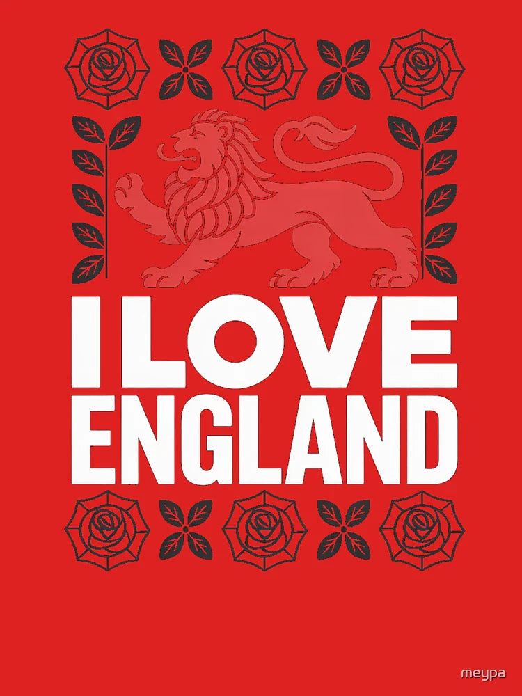 Proud English Heritage Lion And Roses Classic T-Shirt