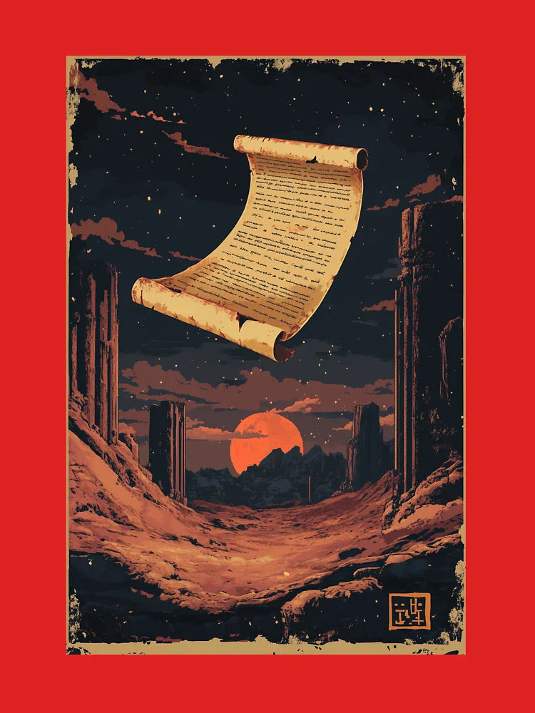Retro Fantasy Lost Scroll RPG Video Game Console Art Classic T-Shirt
