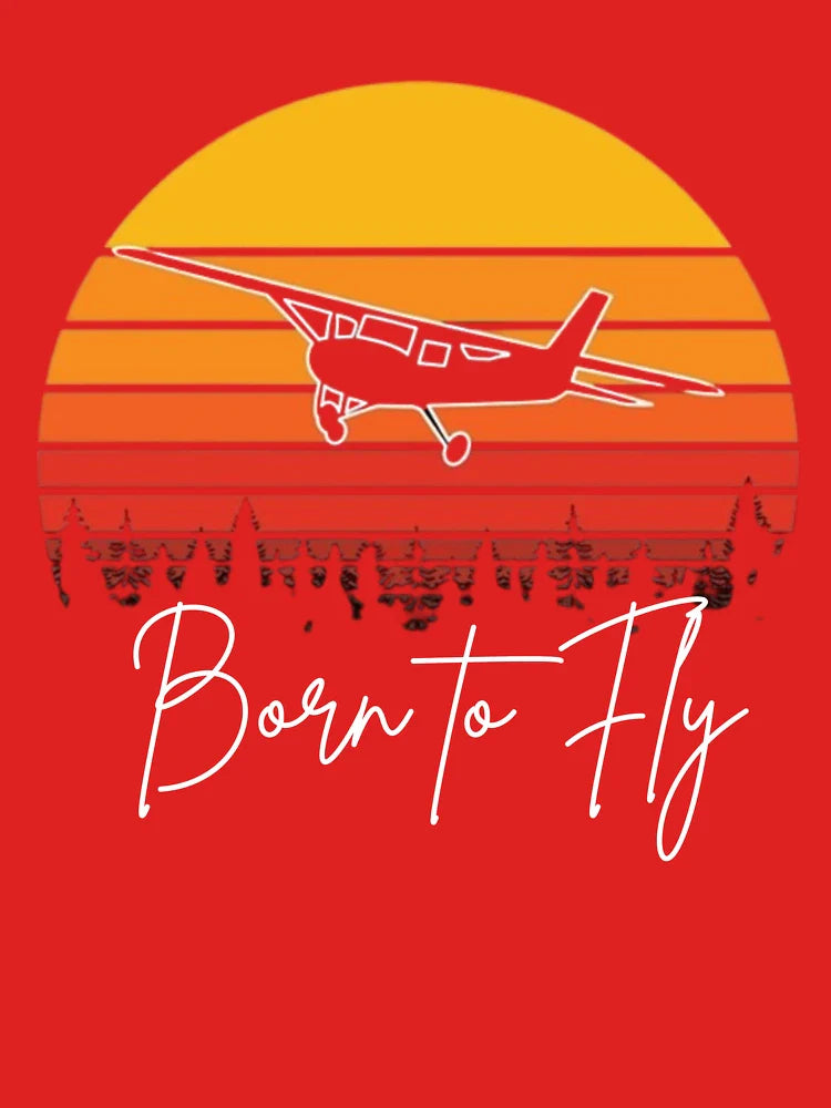 Born to Fly Pilot Sunset Classic T-Shirt