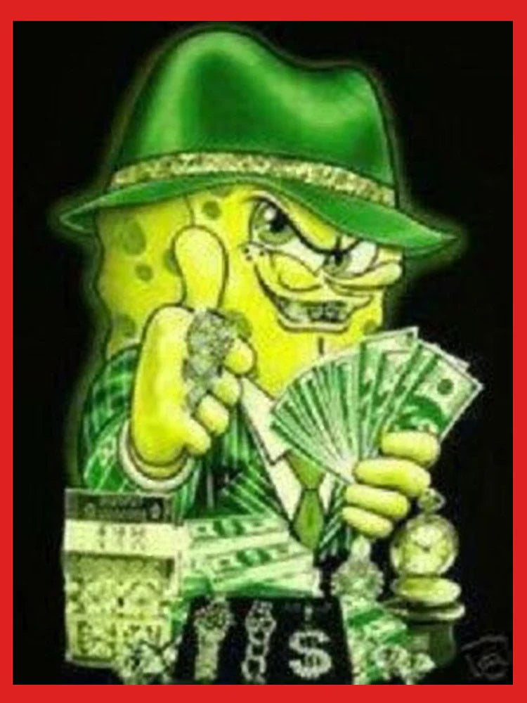 Cash Money Pimp Spongebob Classic T-Shirt