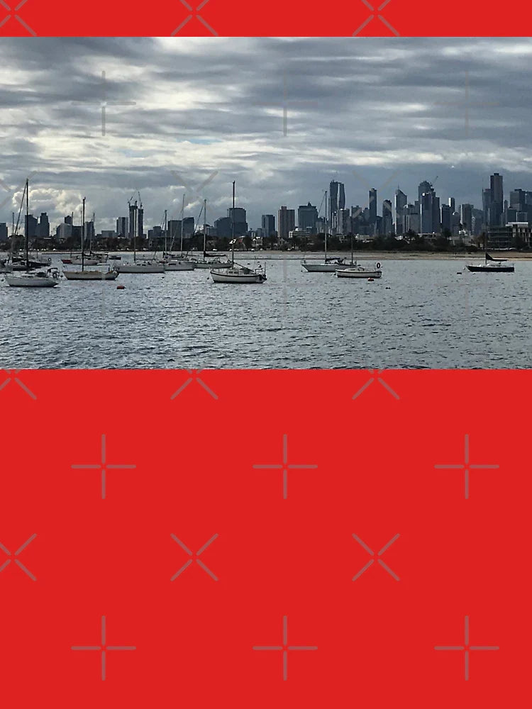 Melbourne Skyline from the Bay! Classic T-Shirt