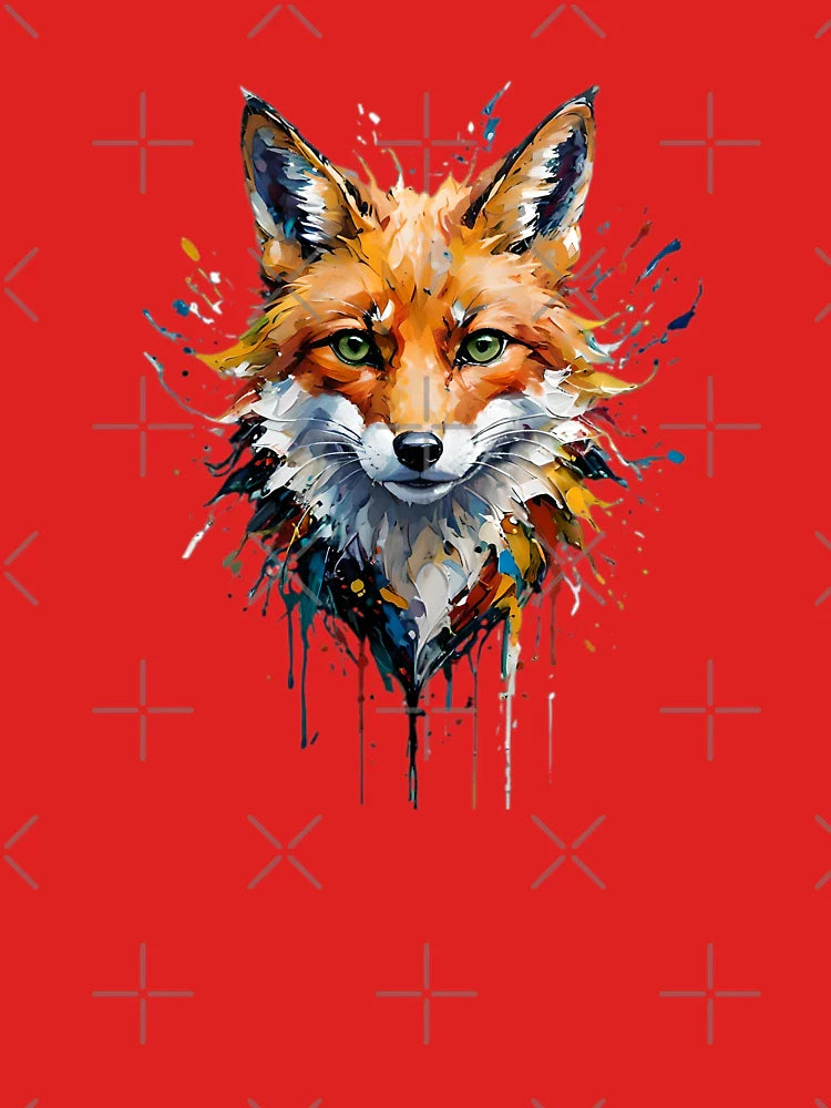 Fox Paint splatter Classic T-Shirt