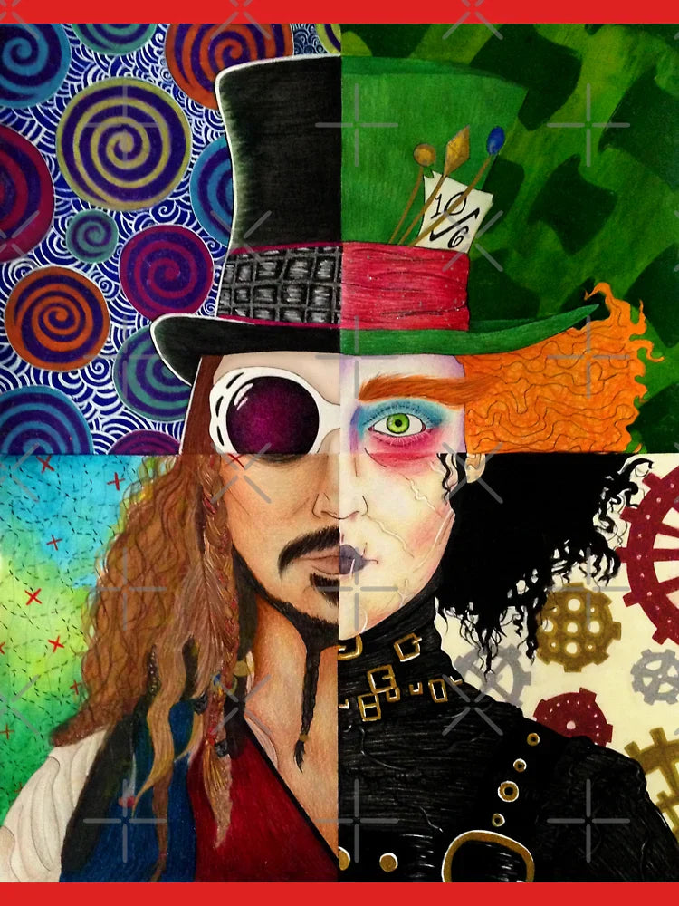 Johnny Depp Character Collage Classic T-Shirt
