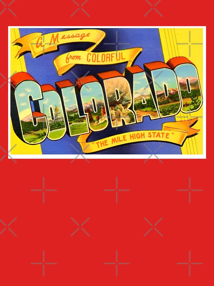 Colorado Vintage Travel Poster Design Classic T-Shirt