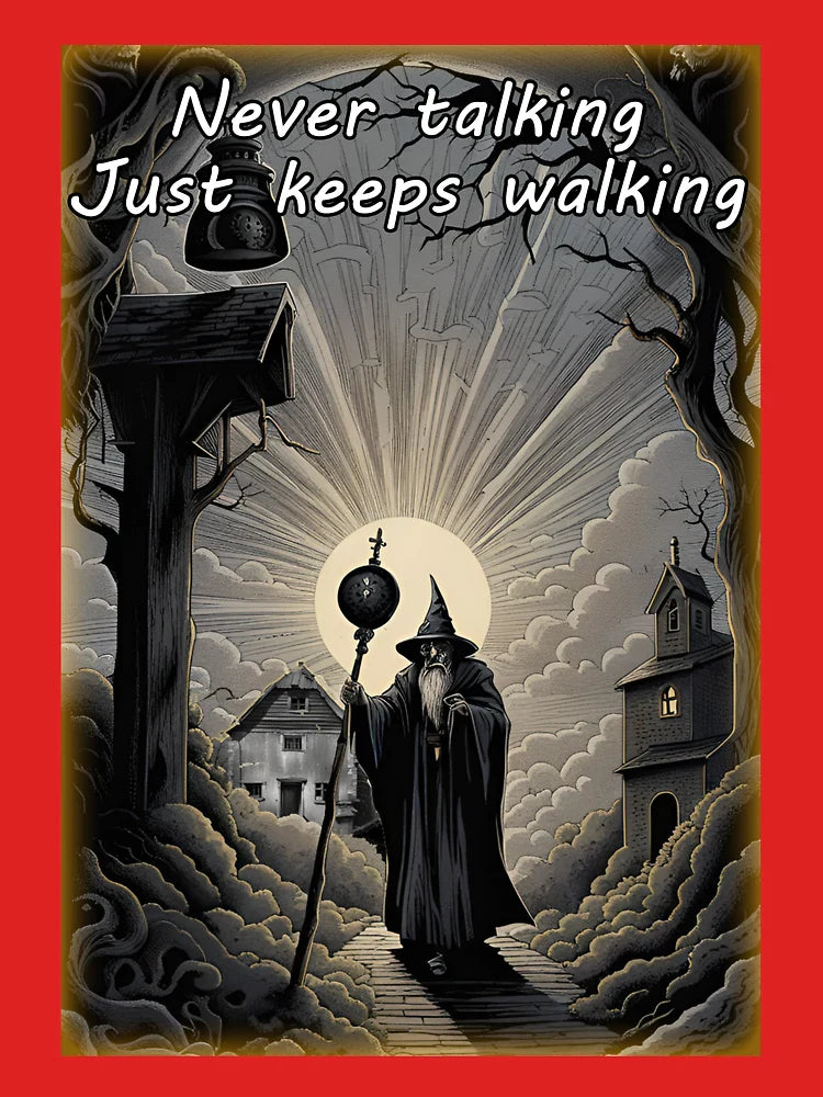The Wizard Never Talking Just Keeps Walking Classic T-Shirt